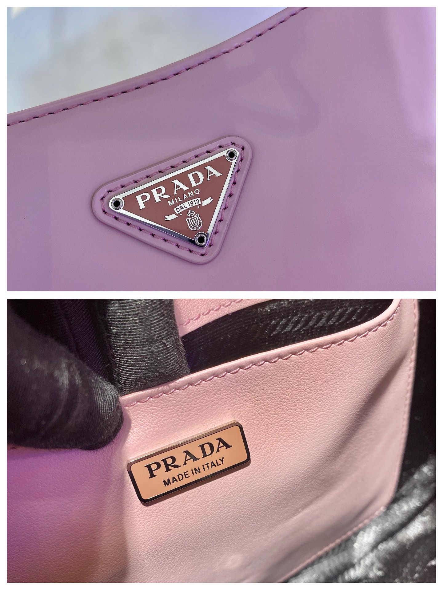Prada Cleo brushed leather shoulder bag