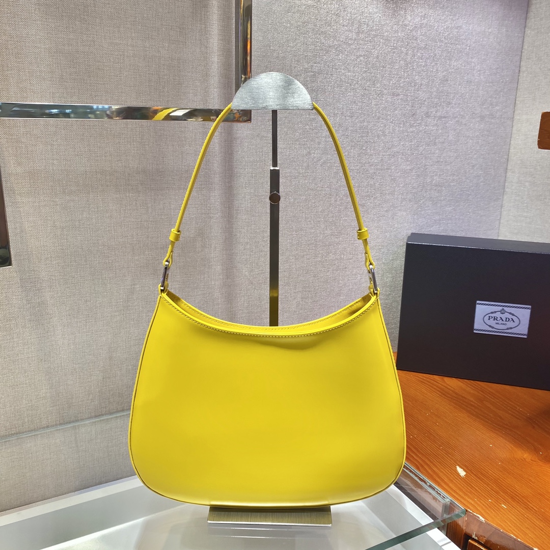 Prada Cleo brushed leather shoulder bag