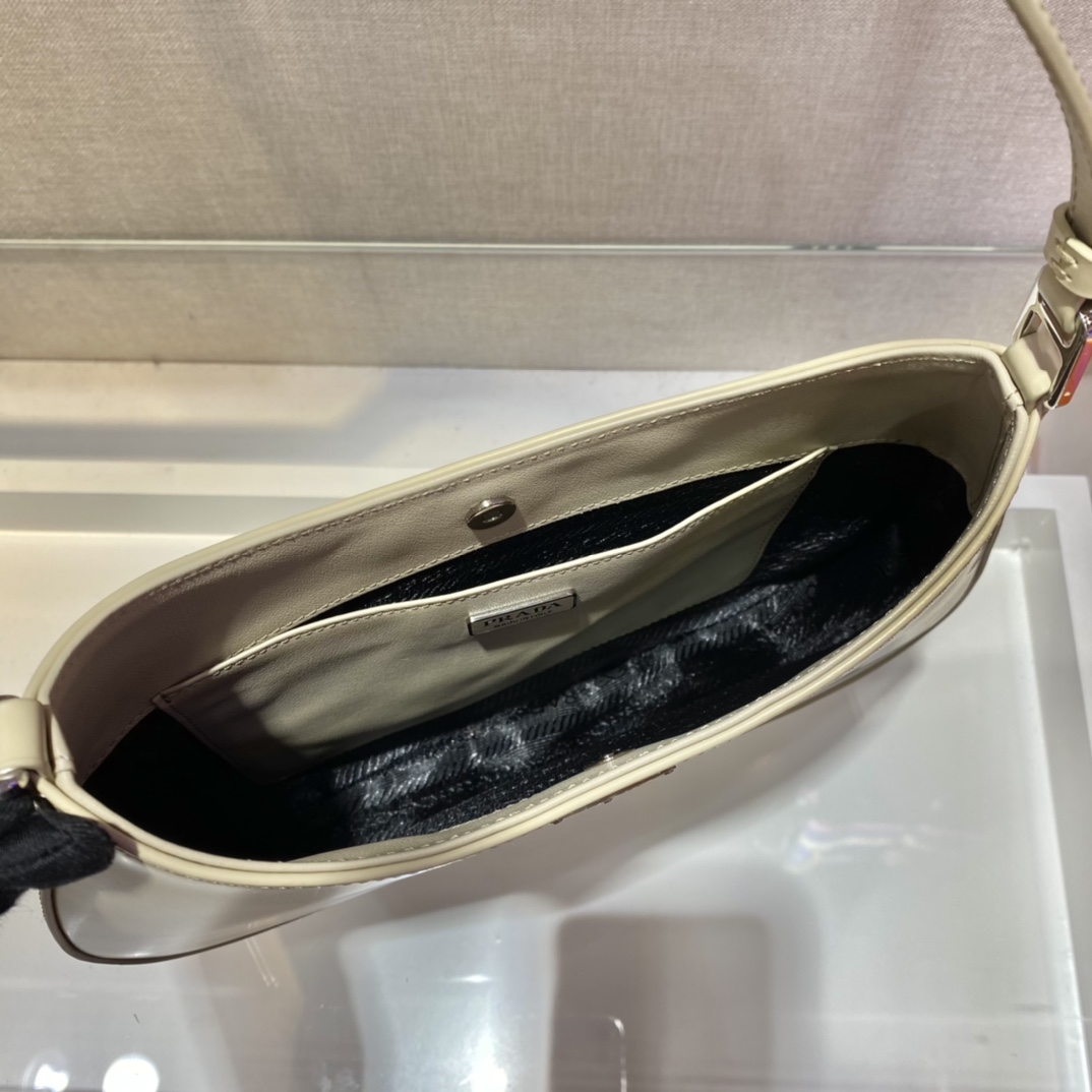 Prada Cleo brushed leather shoulder bag