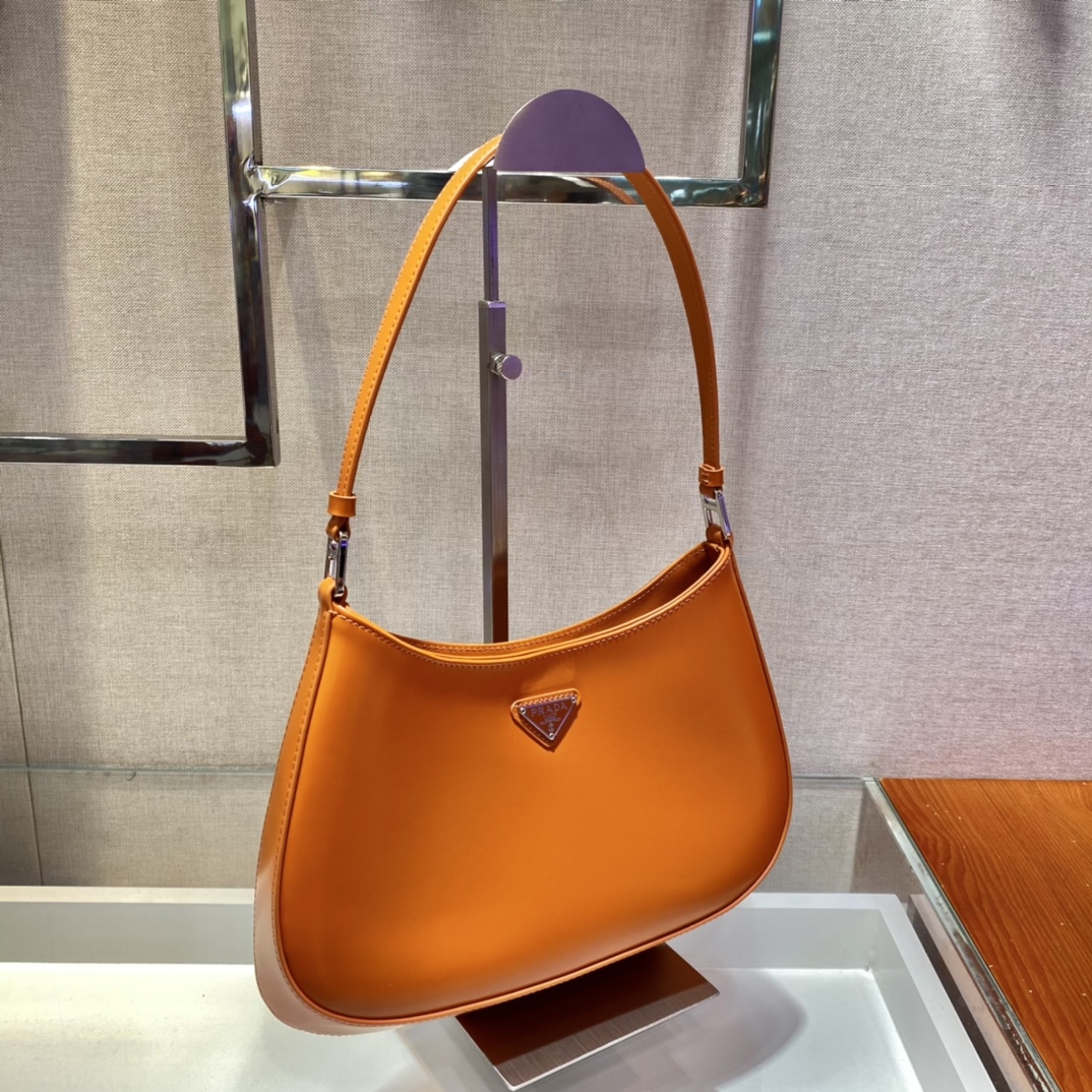 Prada Cleo brushed leather shoulder bag