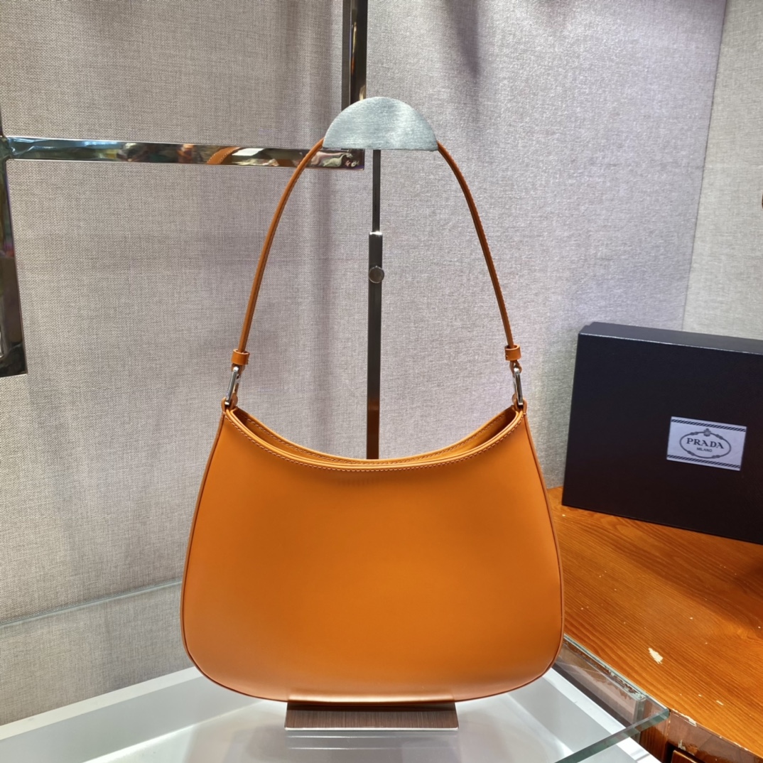 Prada Cleo brushed leather shoulder bag