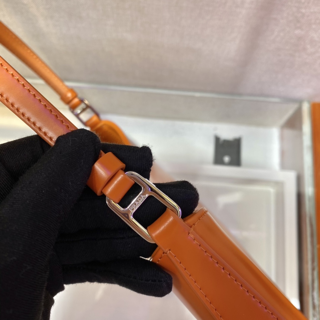 Prada Cleo brushed leather shoulder bag
