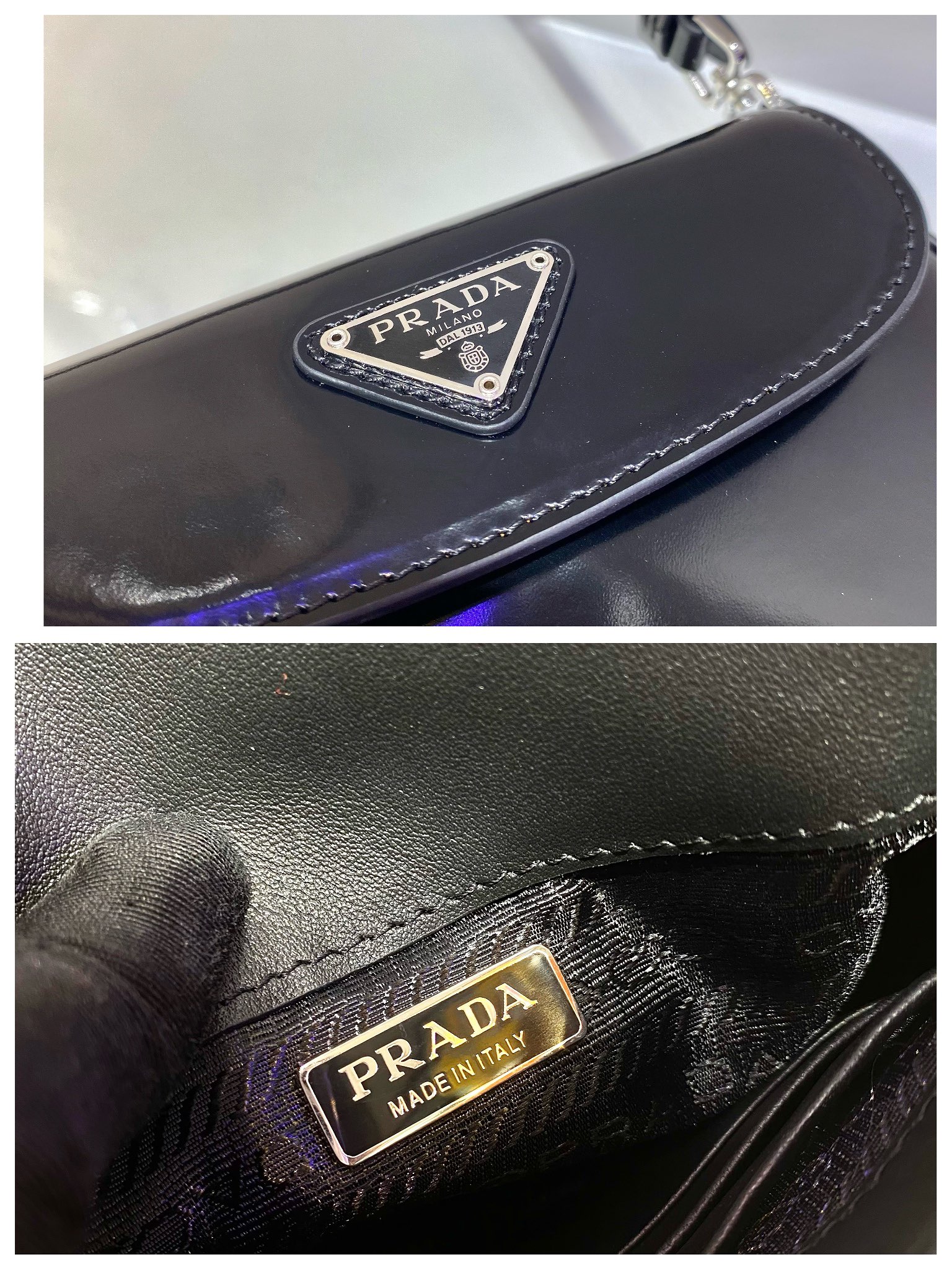 Prada Cleo brushed leather mini bag