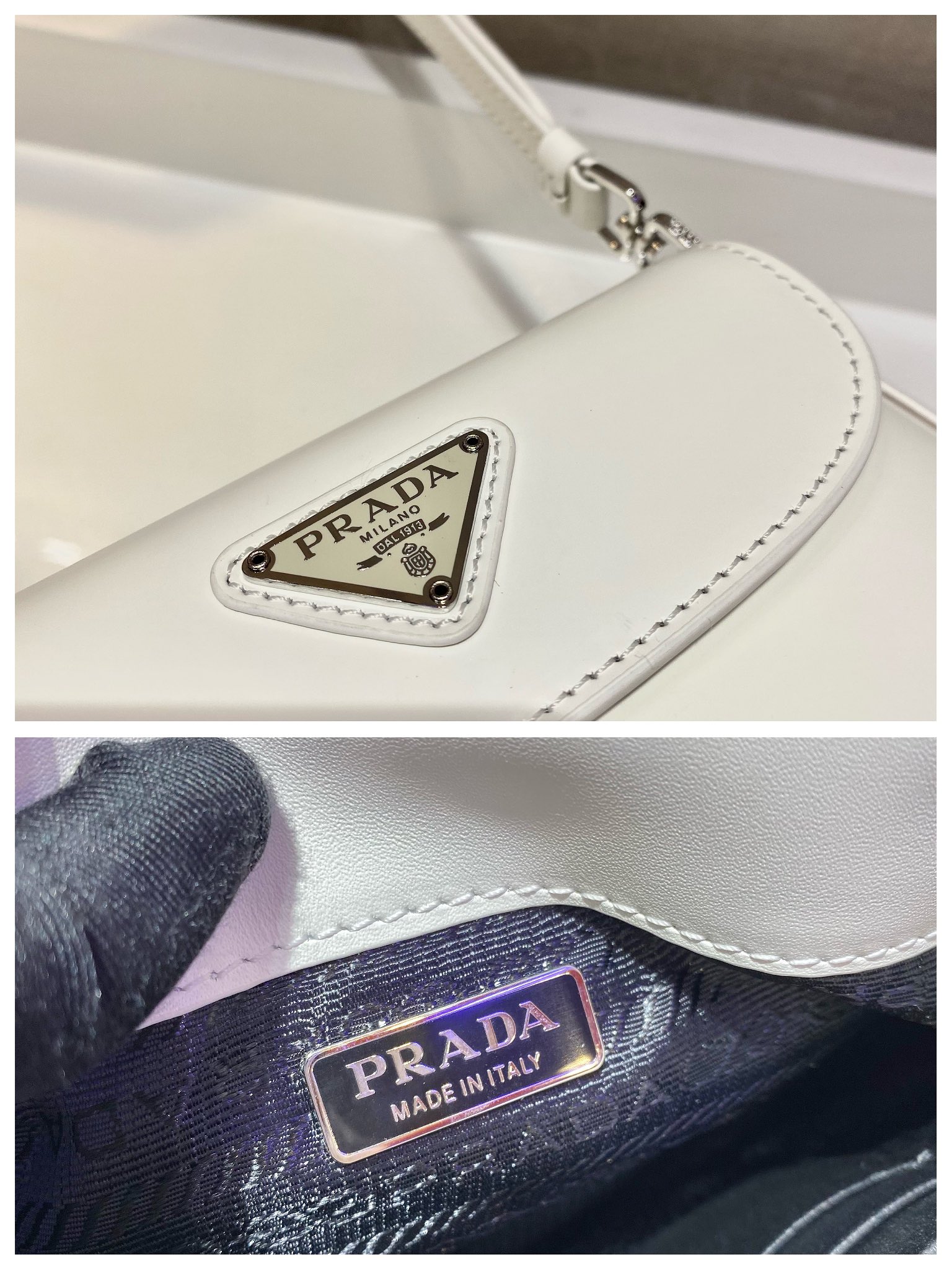 Prada Cleo brushed leather mini bag