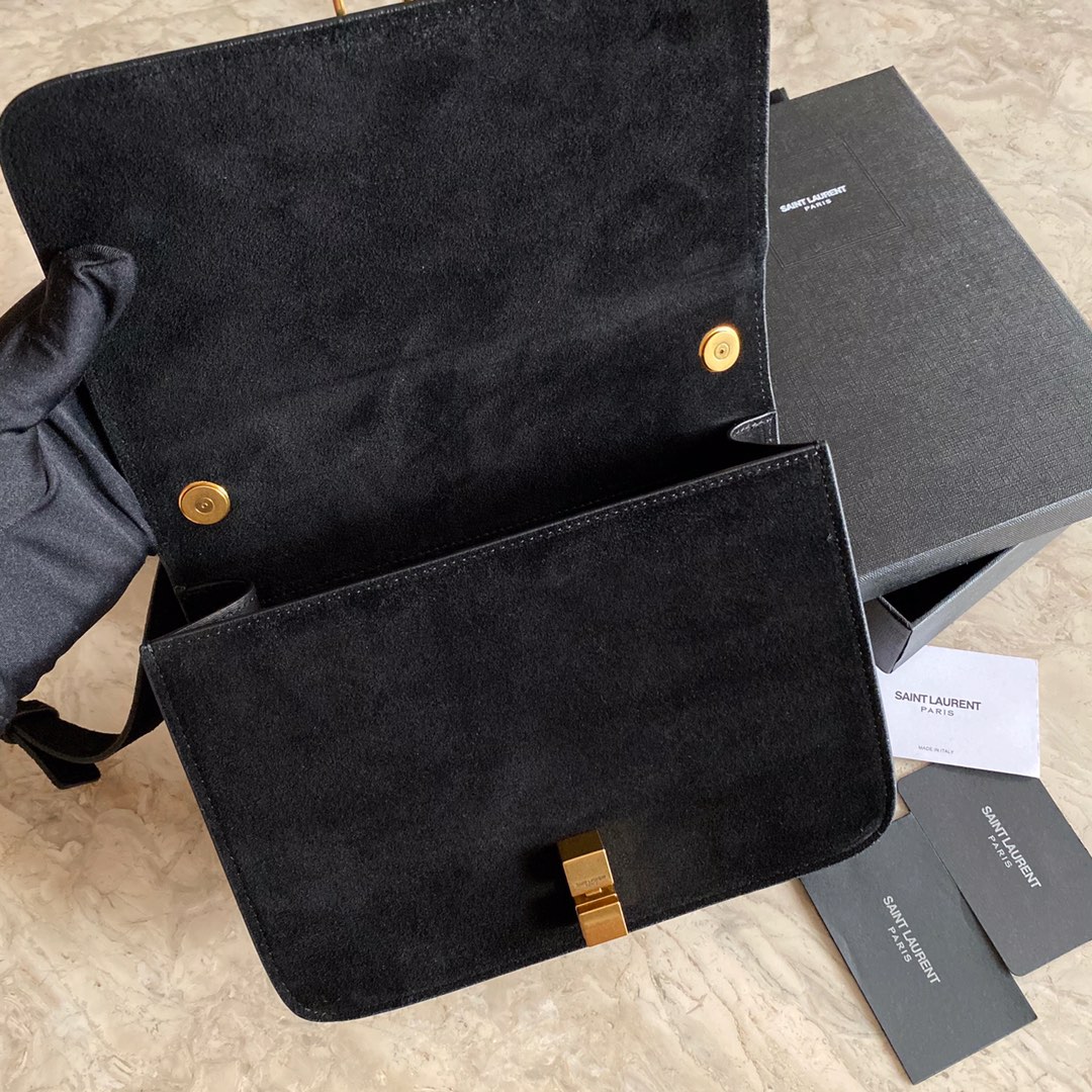 LE CARRÉ SATCHEL  SAINT LAURENT LEATHER