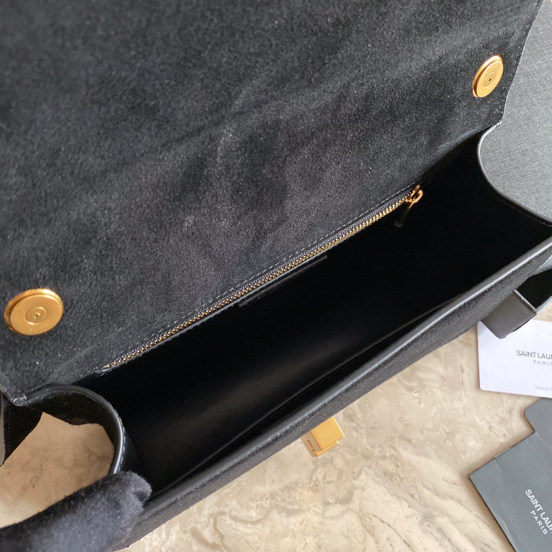 LE CARRÉ SATCHEL  SAINT LAURENT LEATHER