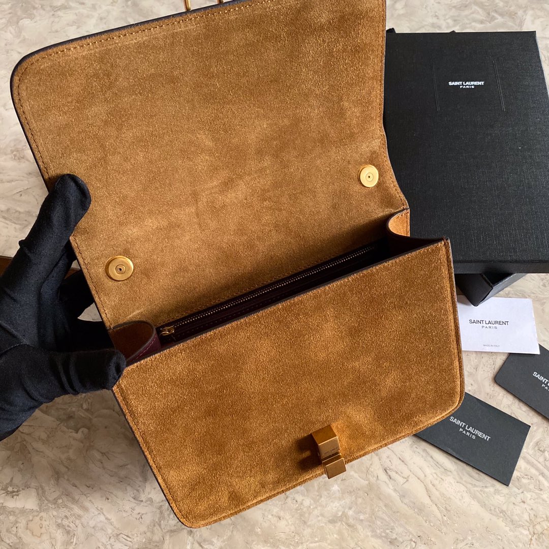 LE CARRÉ SATCHEL  SAINT LAURENT LEATHER