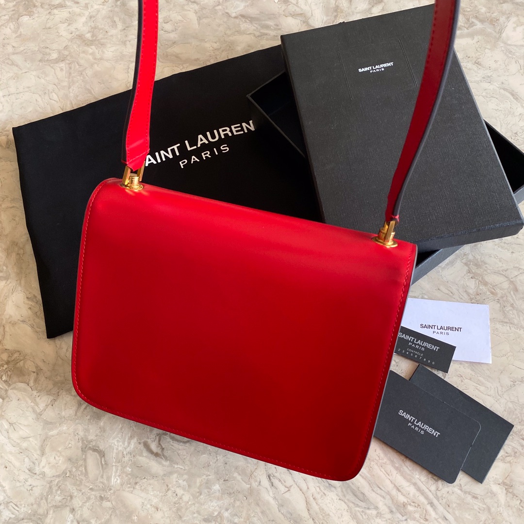 LE CARRE SATCHEL IN BOX SAINT LAURENT LEATHER