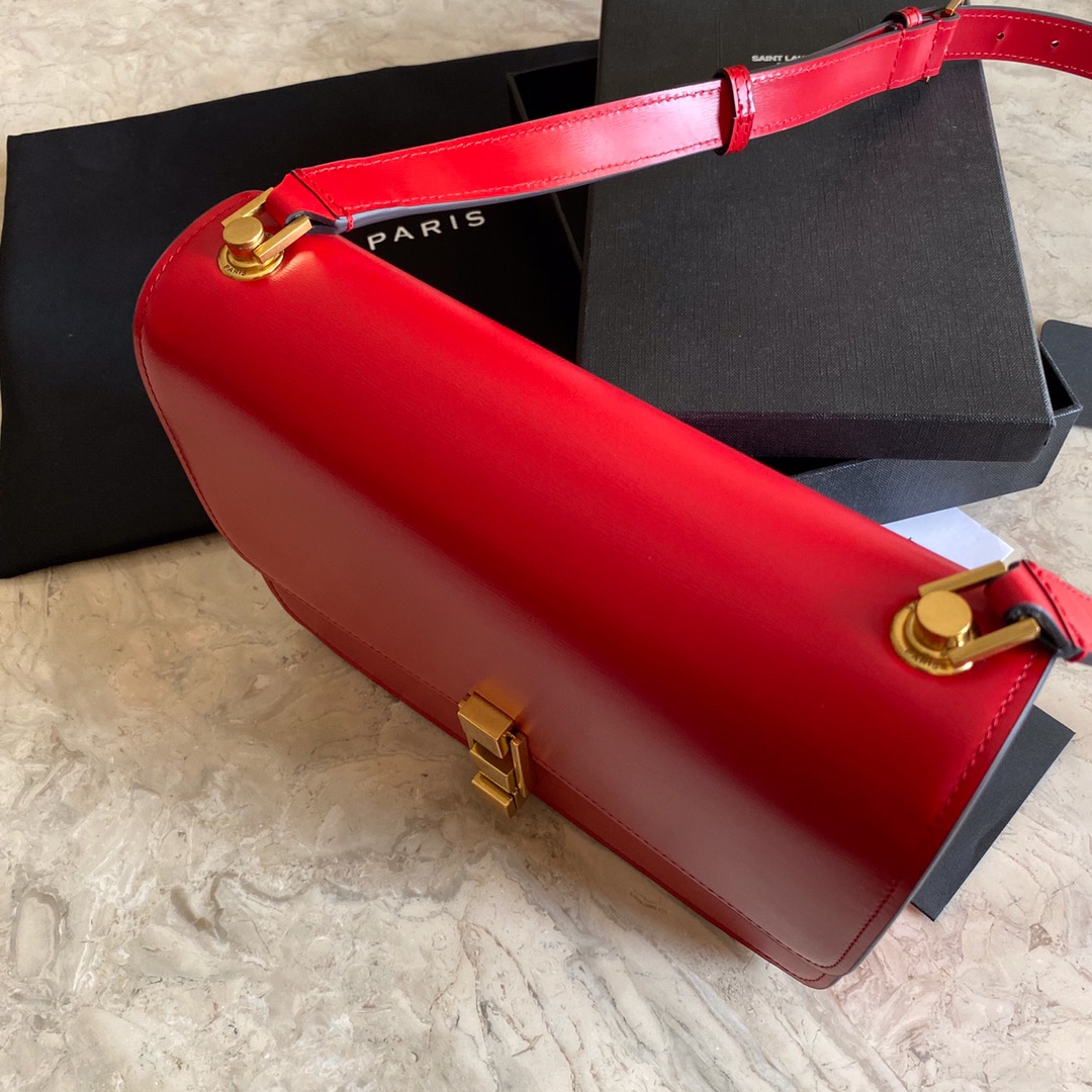 LE CARRE SATCHEL IN BOX SAINT LAURENT LEATHER