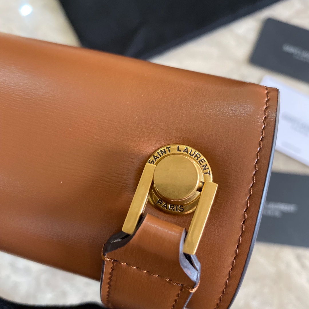 LE CARRE SATCHEL IN BOX SAINT LAURENT LEATHER