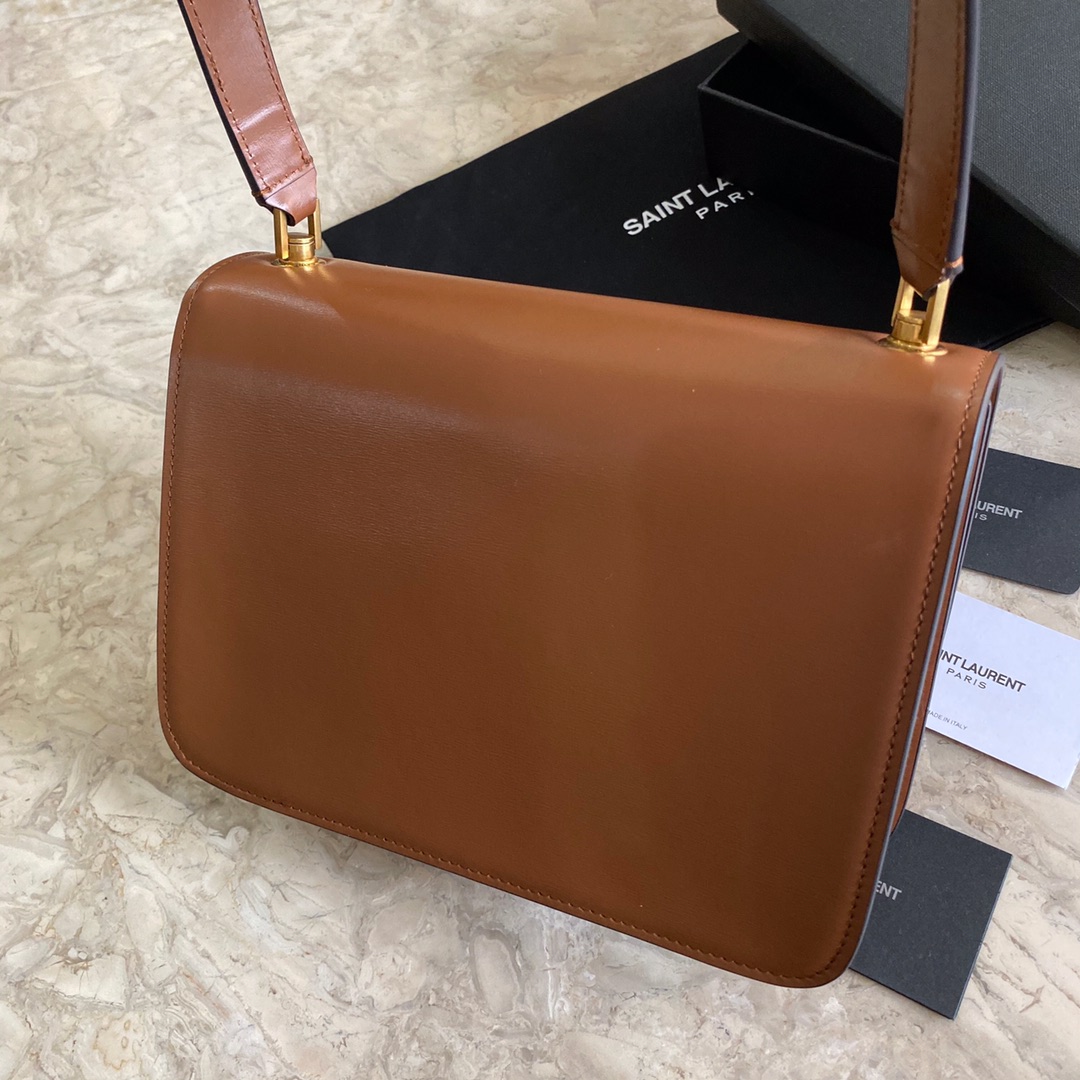 LE CARRE SATCHEL IN BOX SAINT LAURENT LEATHER
