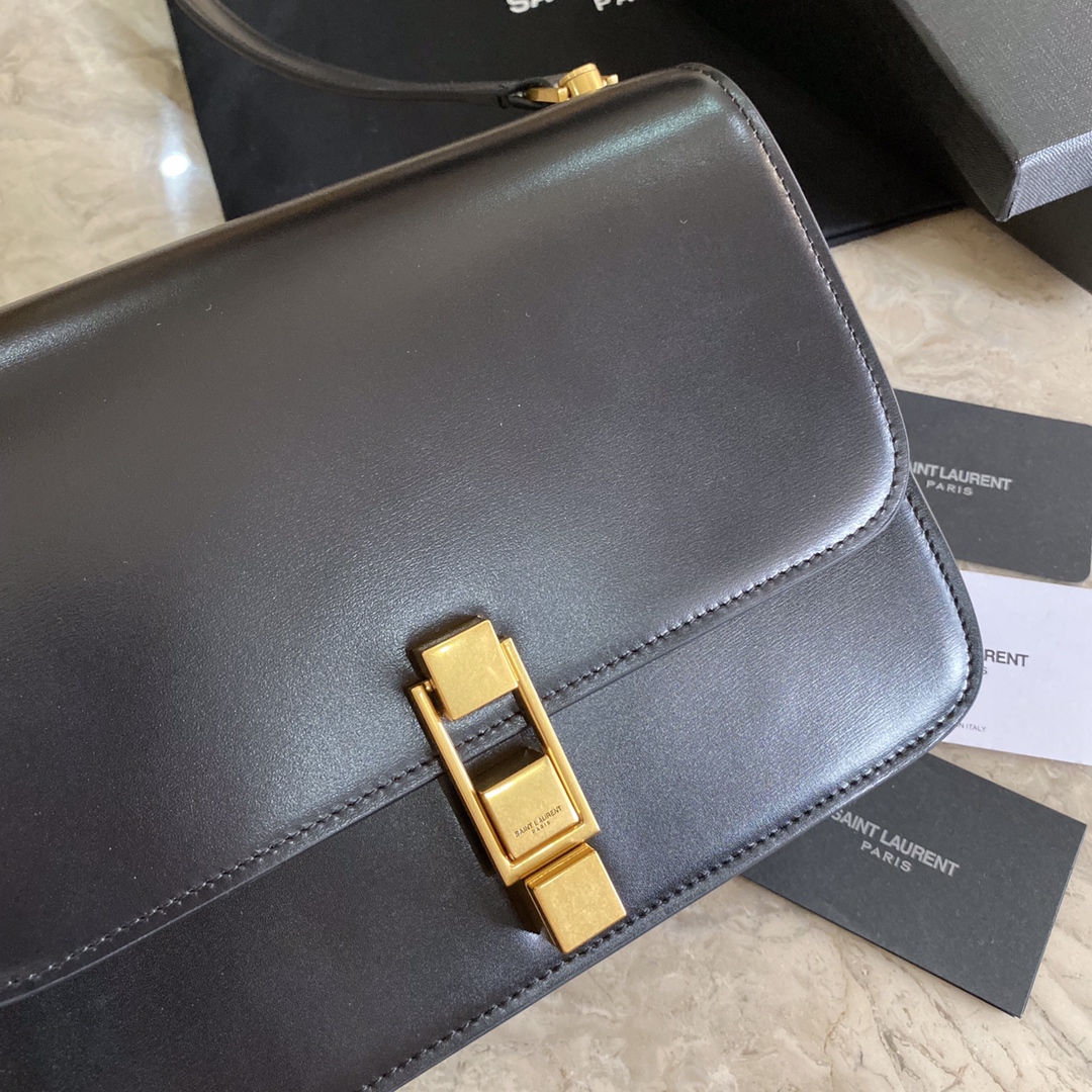 LE CARRE SATCHEL IN BOX SAINT LAURENT LEATHER