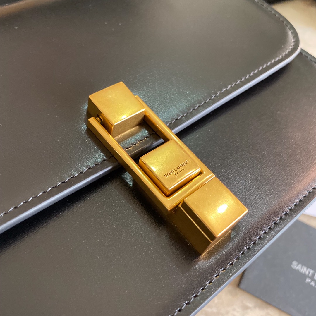 LE CARRE SATCHEL IN BOX SAINT LAURENT LEATHER