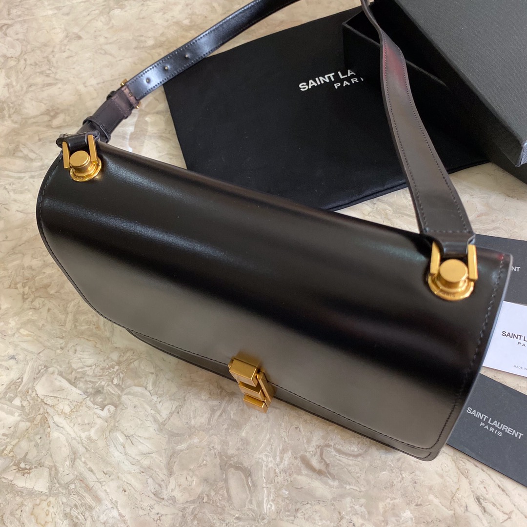 LE CARRE SATCHEL IN BOX SAINT LAURENT LEATHER