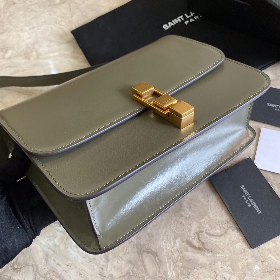 LE CARRE SATCHEL IN BOX SAINT LAURENT LEATHER