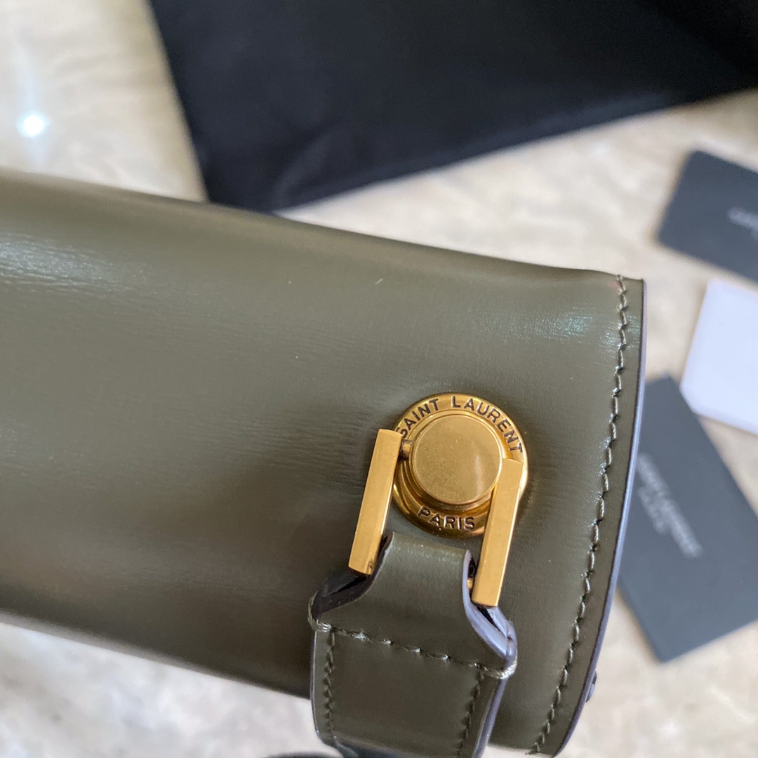 LE CARRE SATCHEL IN BOX SAINT LAURENT LEATHER