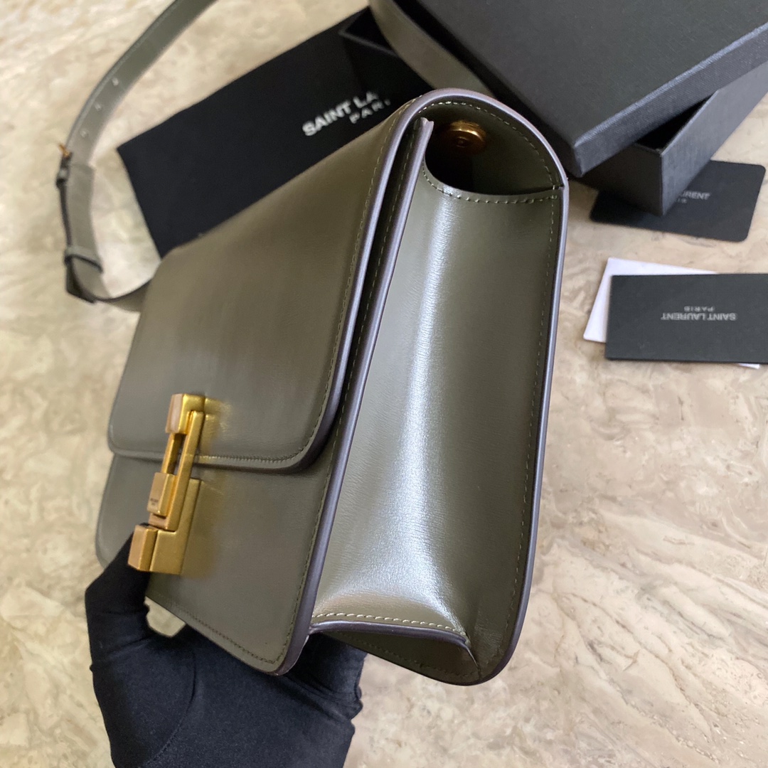 LE CARRE SATCHEL IN BOX SAINT LAURENT LEATHER