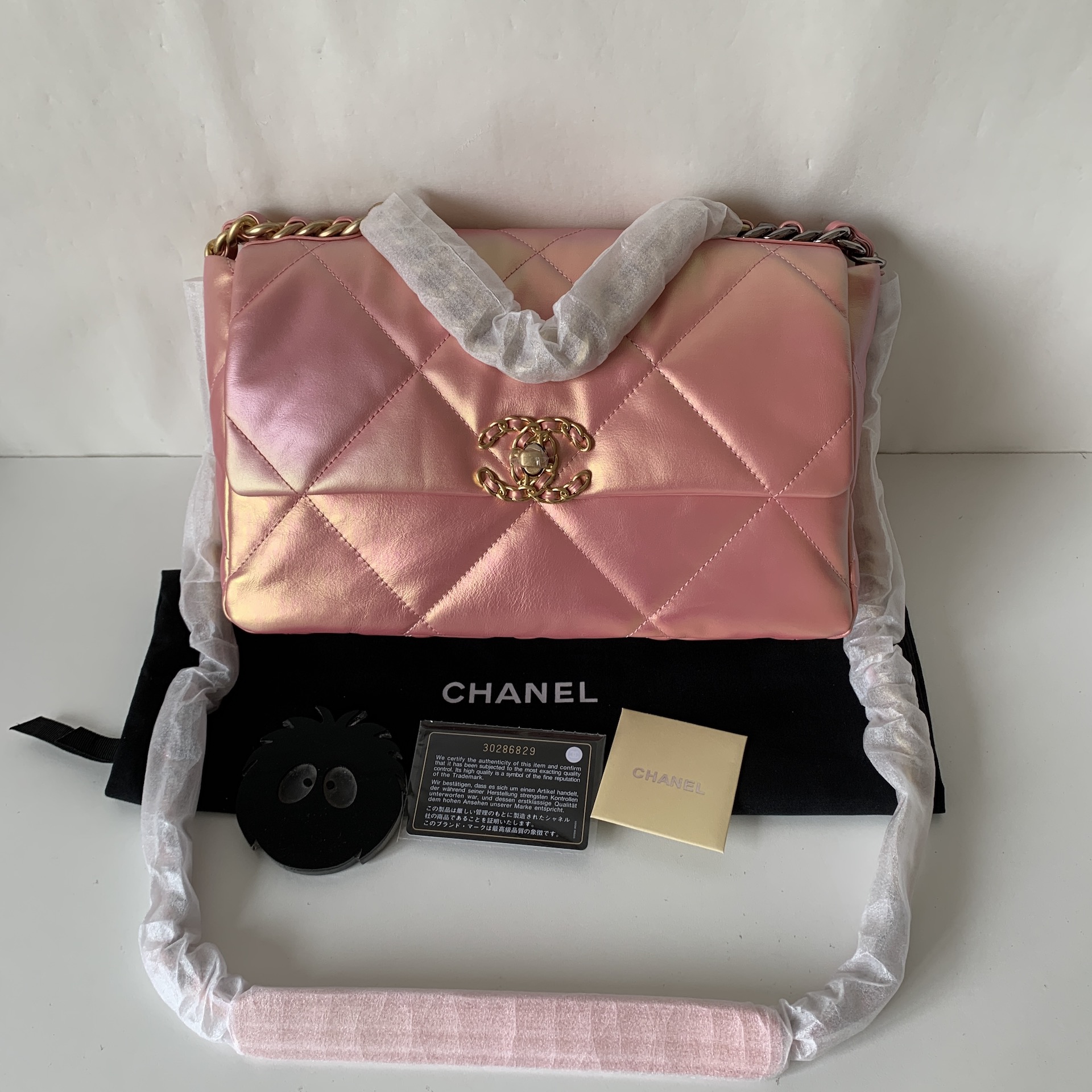 AS1161 chanel 19 large flap bag, CHANEL HANDBAGS