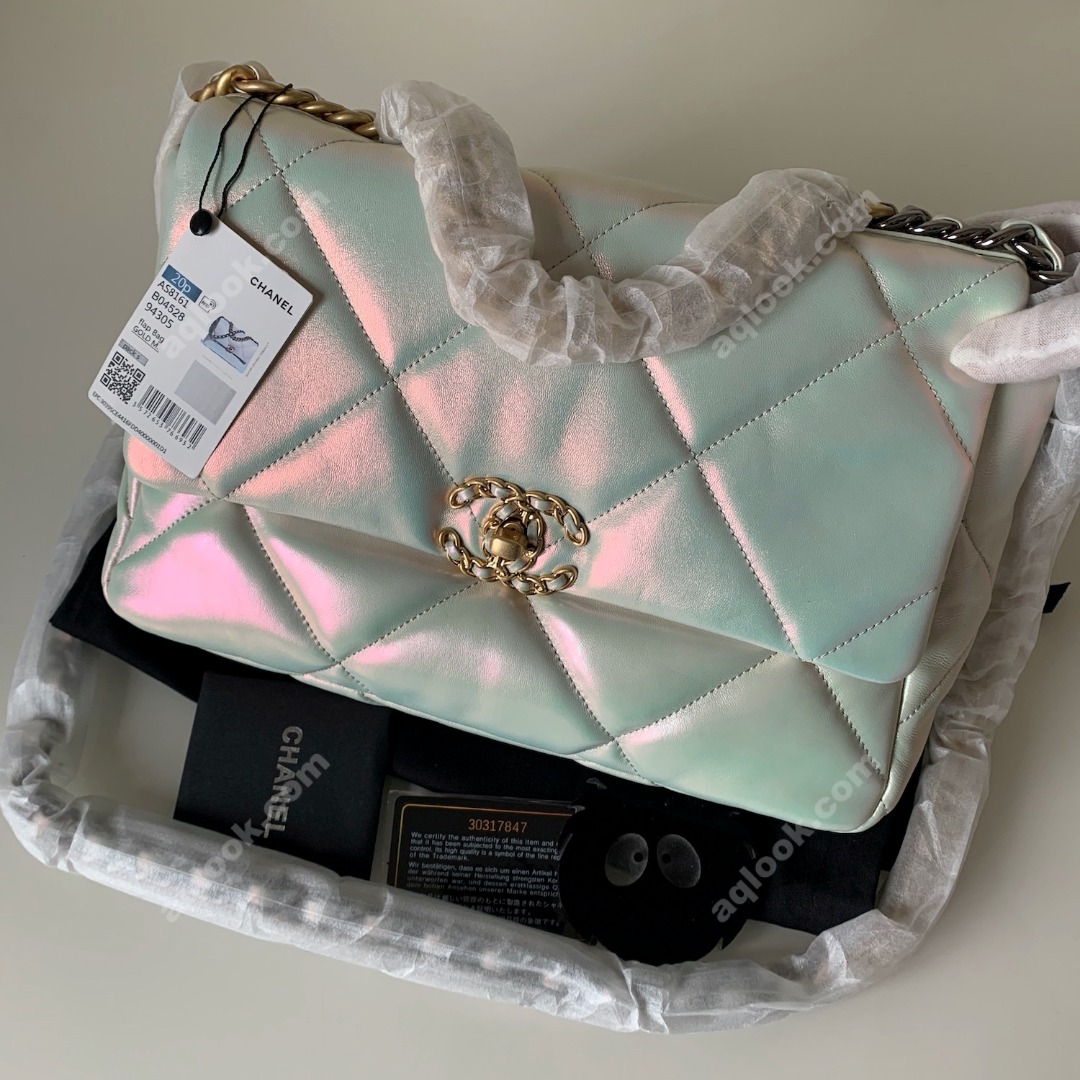AS1161 chanel 19 large flap bag, CHANEL HANDBAGS