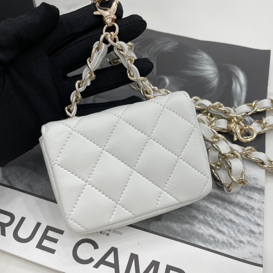 FLAP COIN PURSE WITH CHAIN