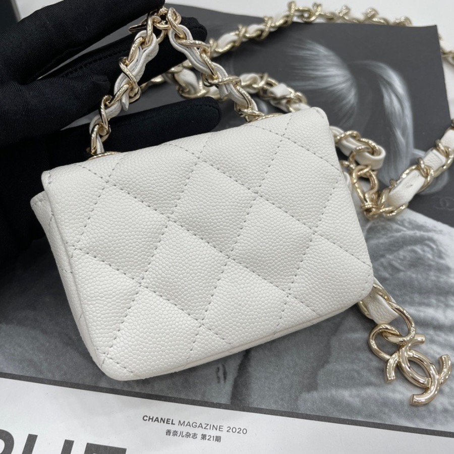 FLAP COIN PURSE WITH CHAIN