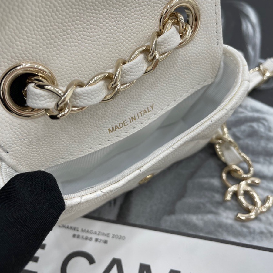FLAP COIN PURSE WITH CHAIN