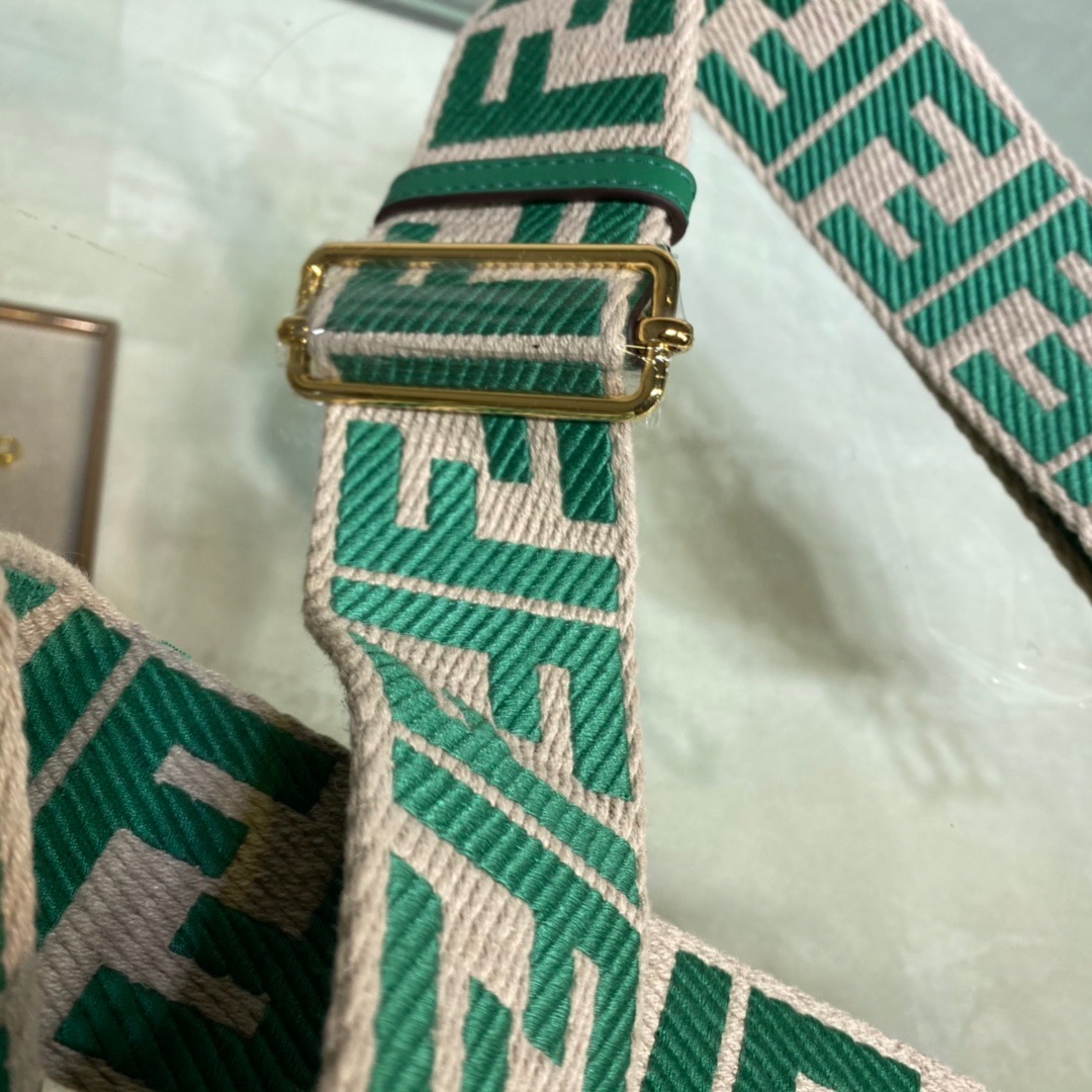 STRAP YOU, Beige ribbon shoulder strap, FENDI BAG ACCESSOIRES