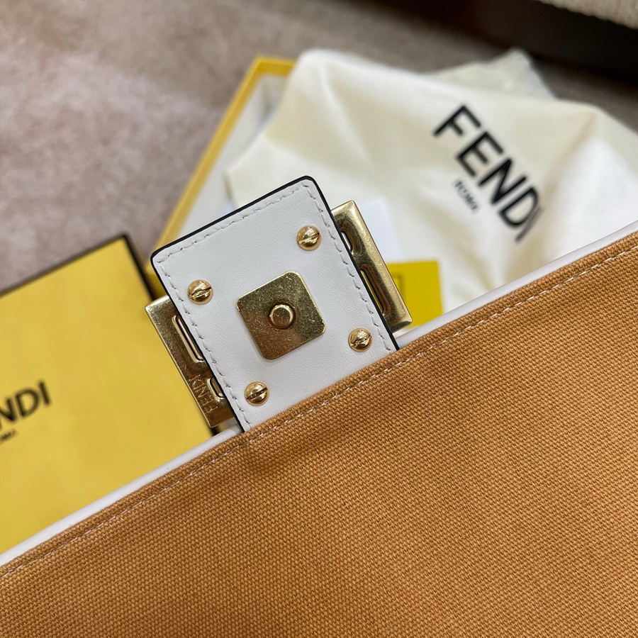 FENDI BAGUETTE, Multicolor embroidered canvas bag
