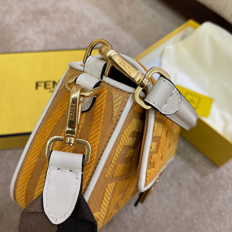 FENDI BAGUETTE, Multicolor embroidered canvas bag