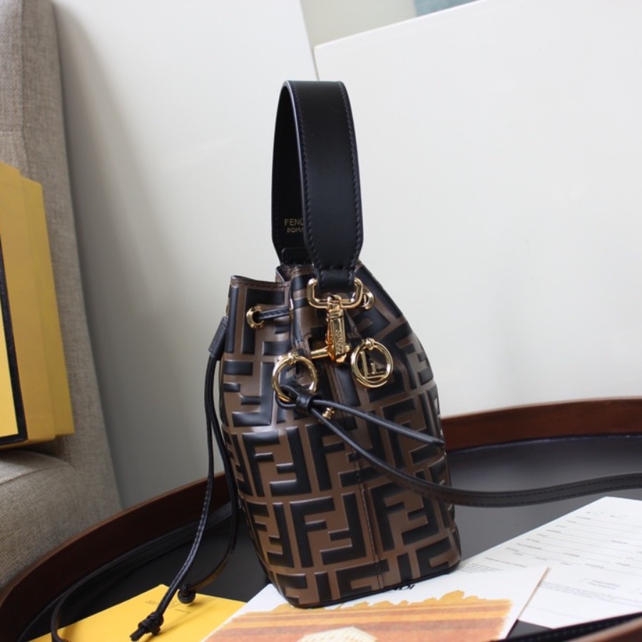 MON TRESOR, Fendi Brown leather mini-bag