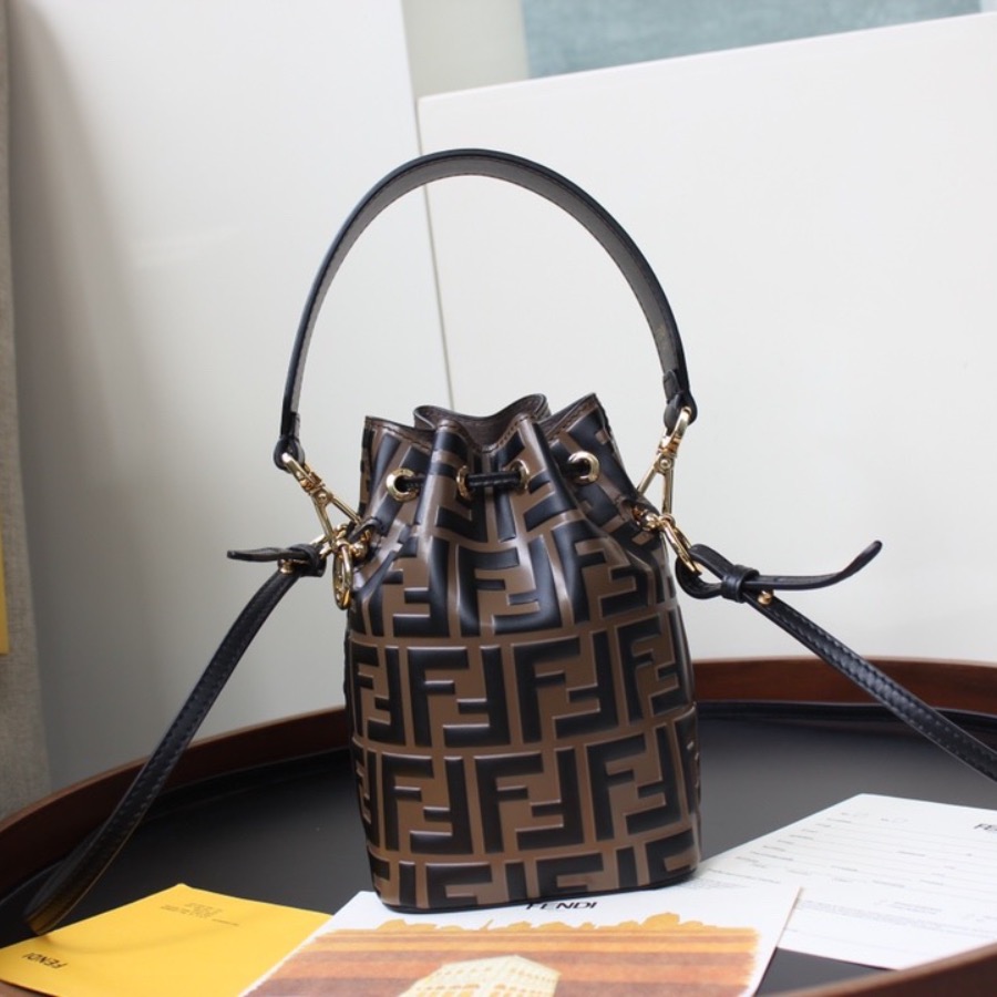 MON TRESOR, Fendi Brown leather mini-bag