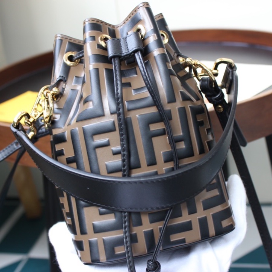 MON TRESOR, Fendi Brown leather mini-bag