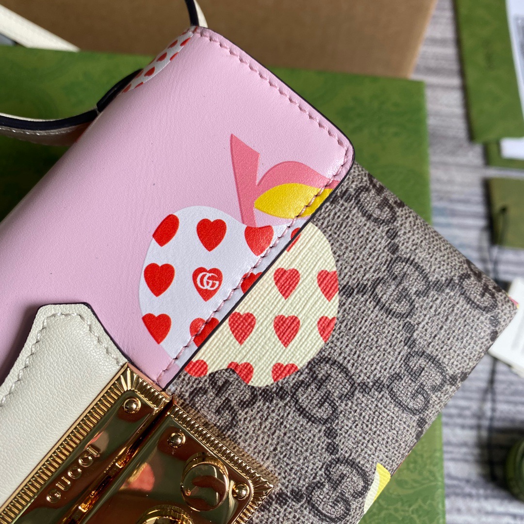 652683 Gucci Les Pommes Padlock mini bag