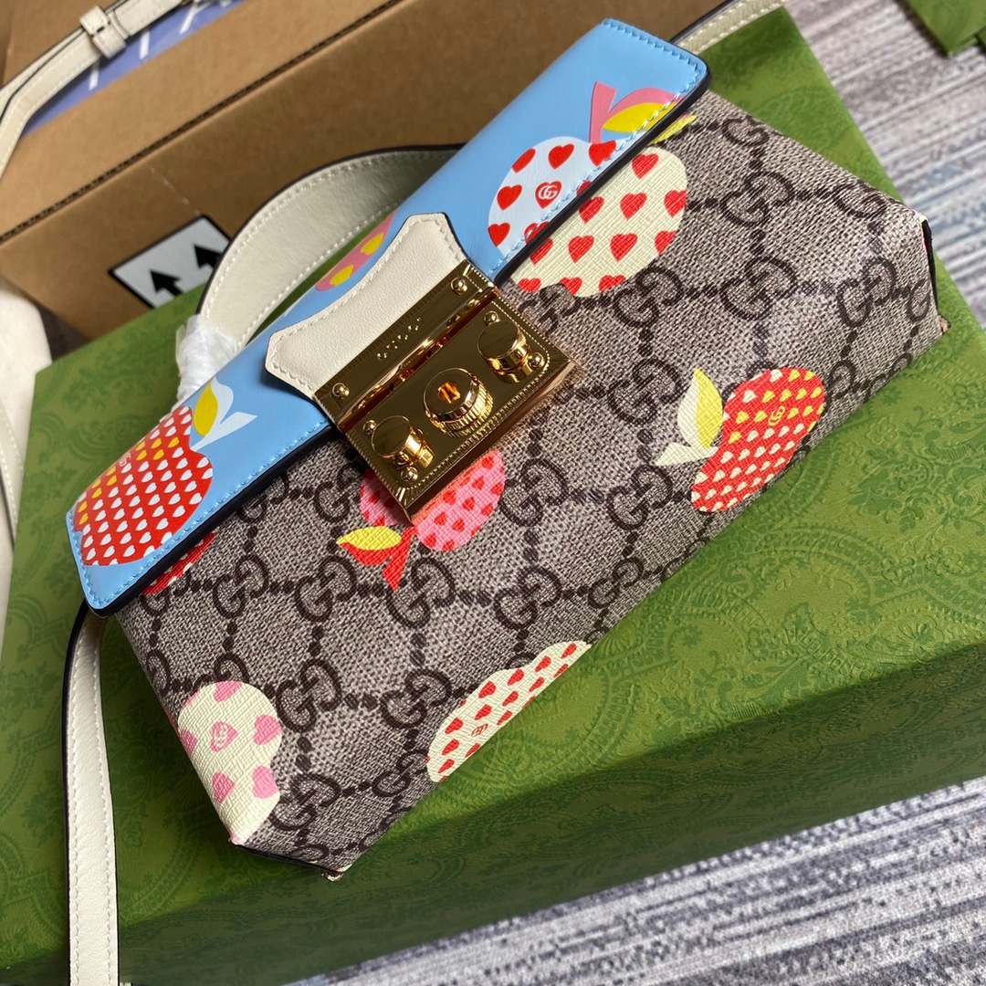 652683 Gucci Les Pommes Padlock mini bag
