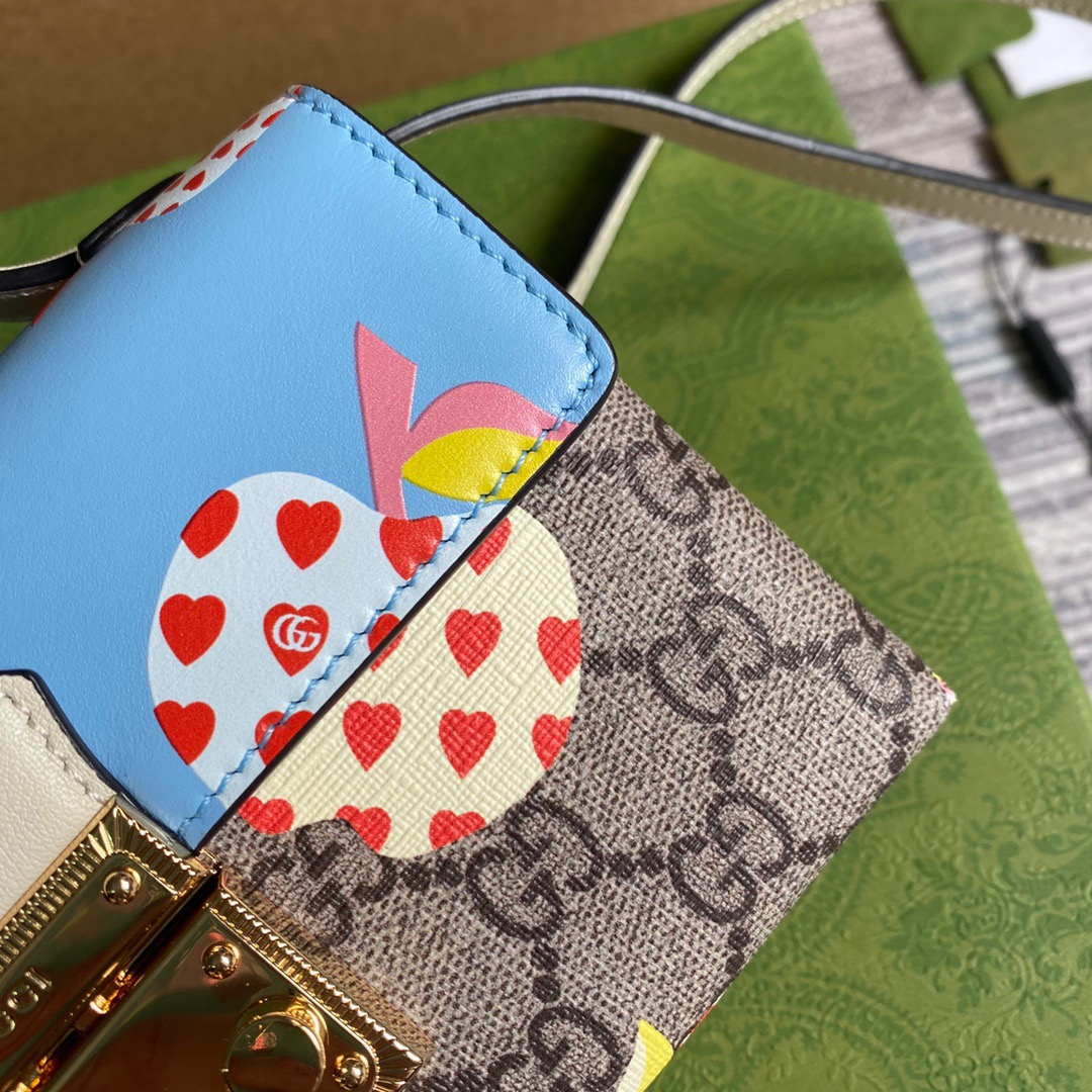 652683 Gucci Les Pommes Padlock mini bag