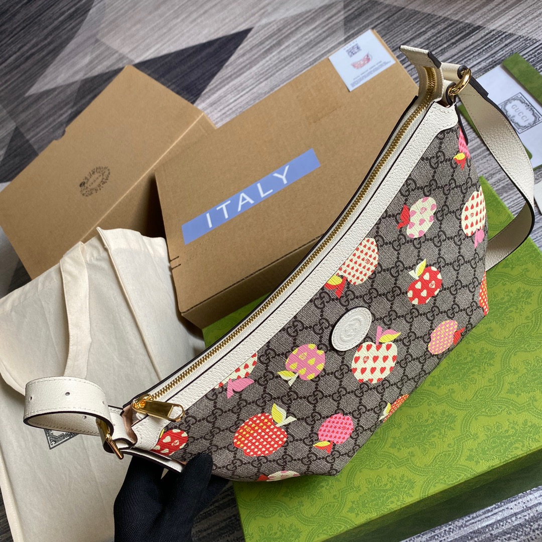 ‎598125 Gucci Les Pommes Ophidia small bag