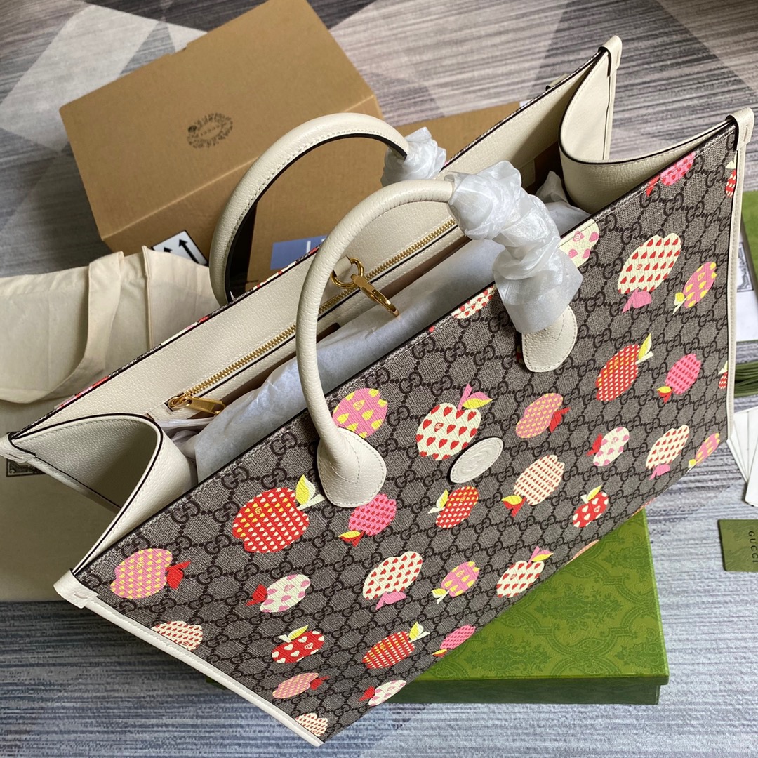 659980  Gucci Les Pommes large tote