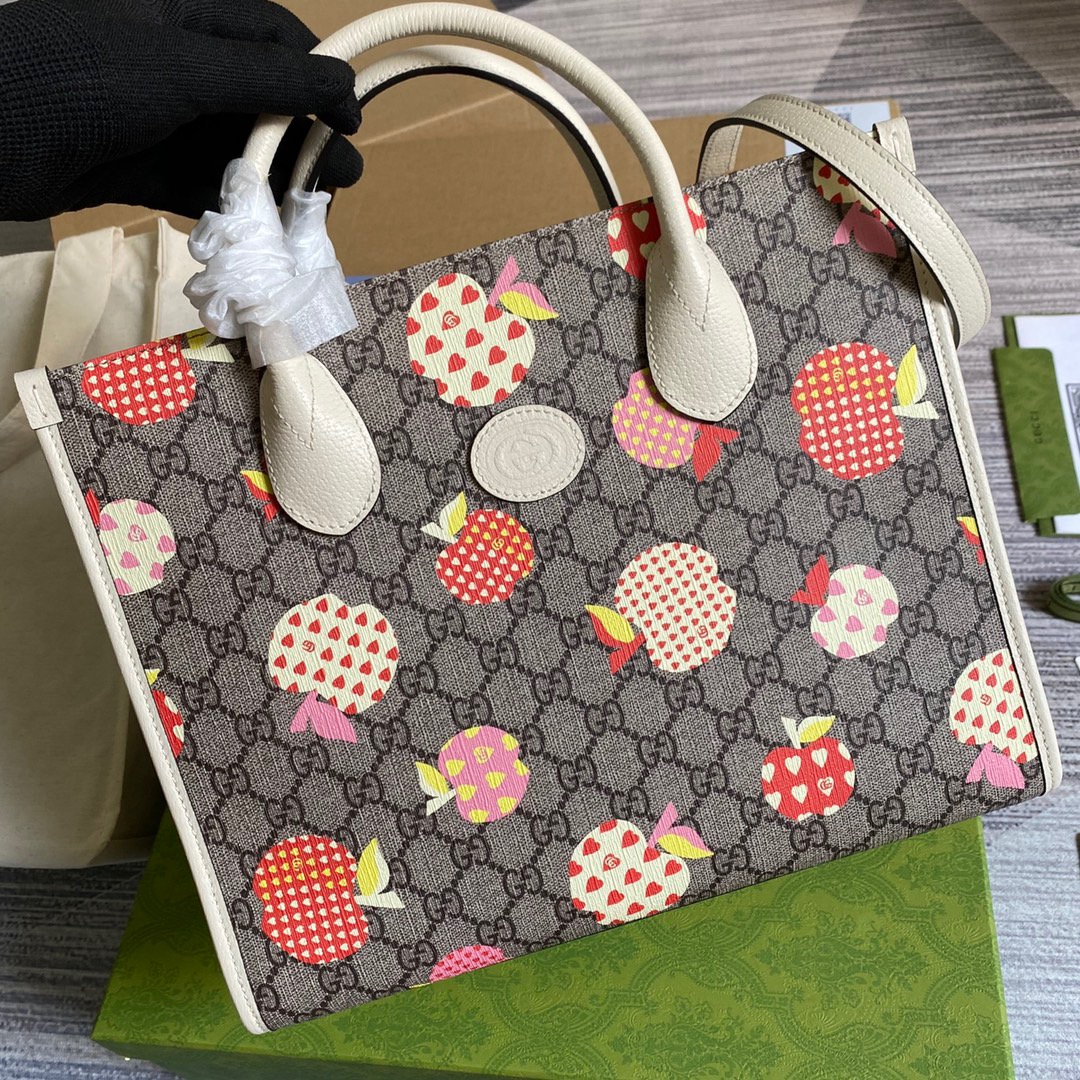 659983  Gucci Les Pommes small tote