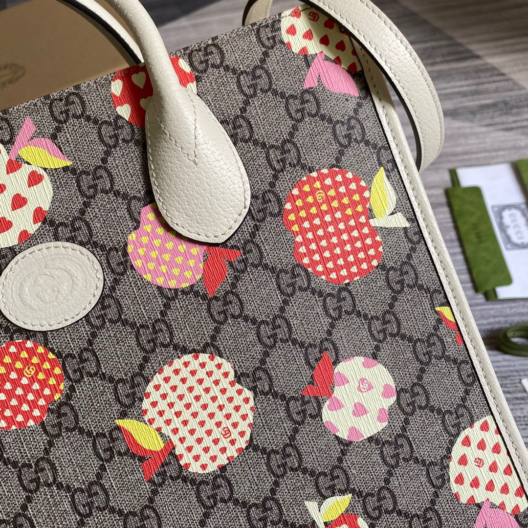 659983  Gucci Les Pommes small tote