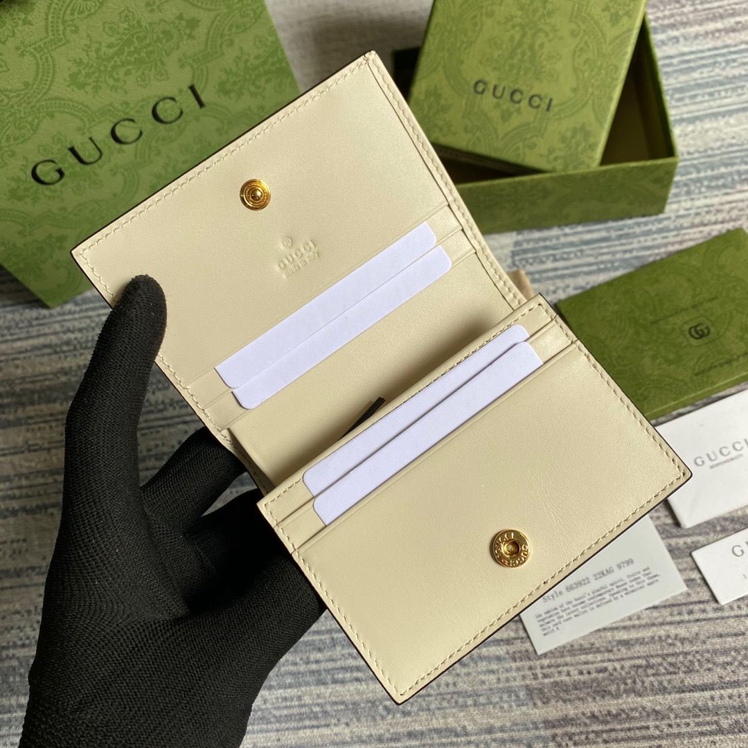 663922 Gucci Les Pommes card case wallet