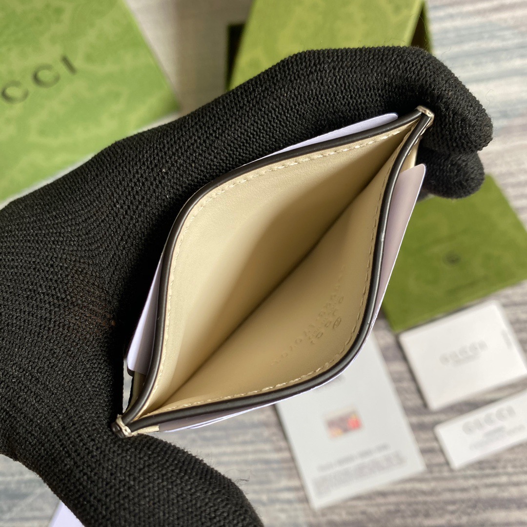 663923 Gucci Les Pommes card case wallet 
