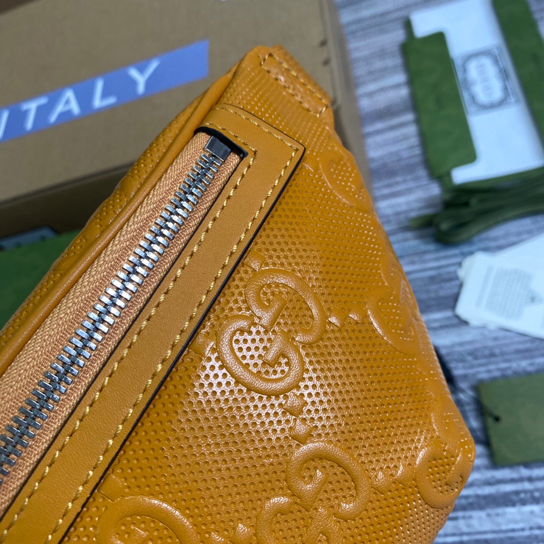 658582 GG embossed belt bag