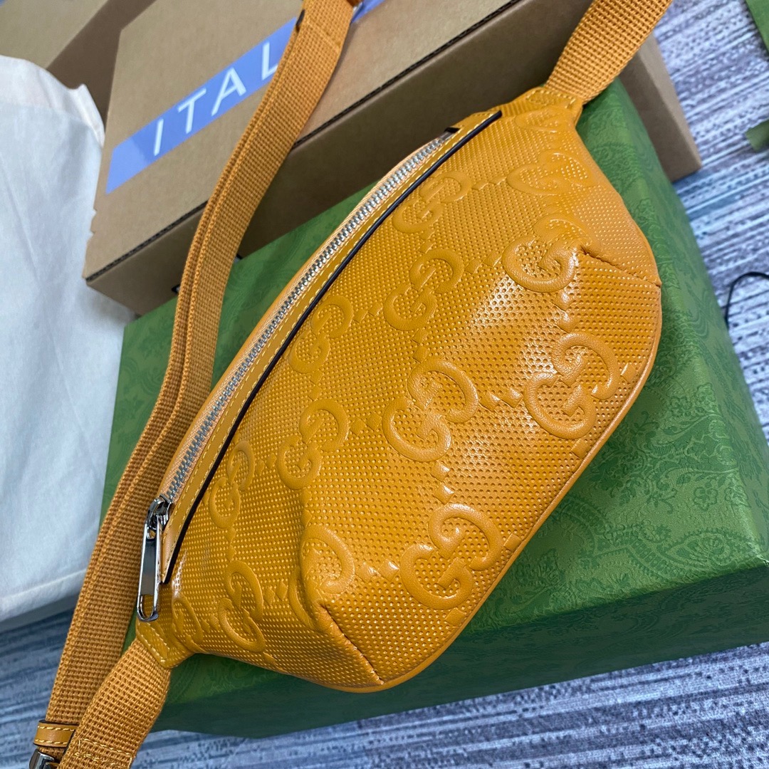 658582 GG embossed belt bag
