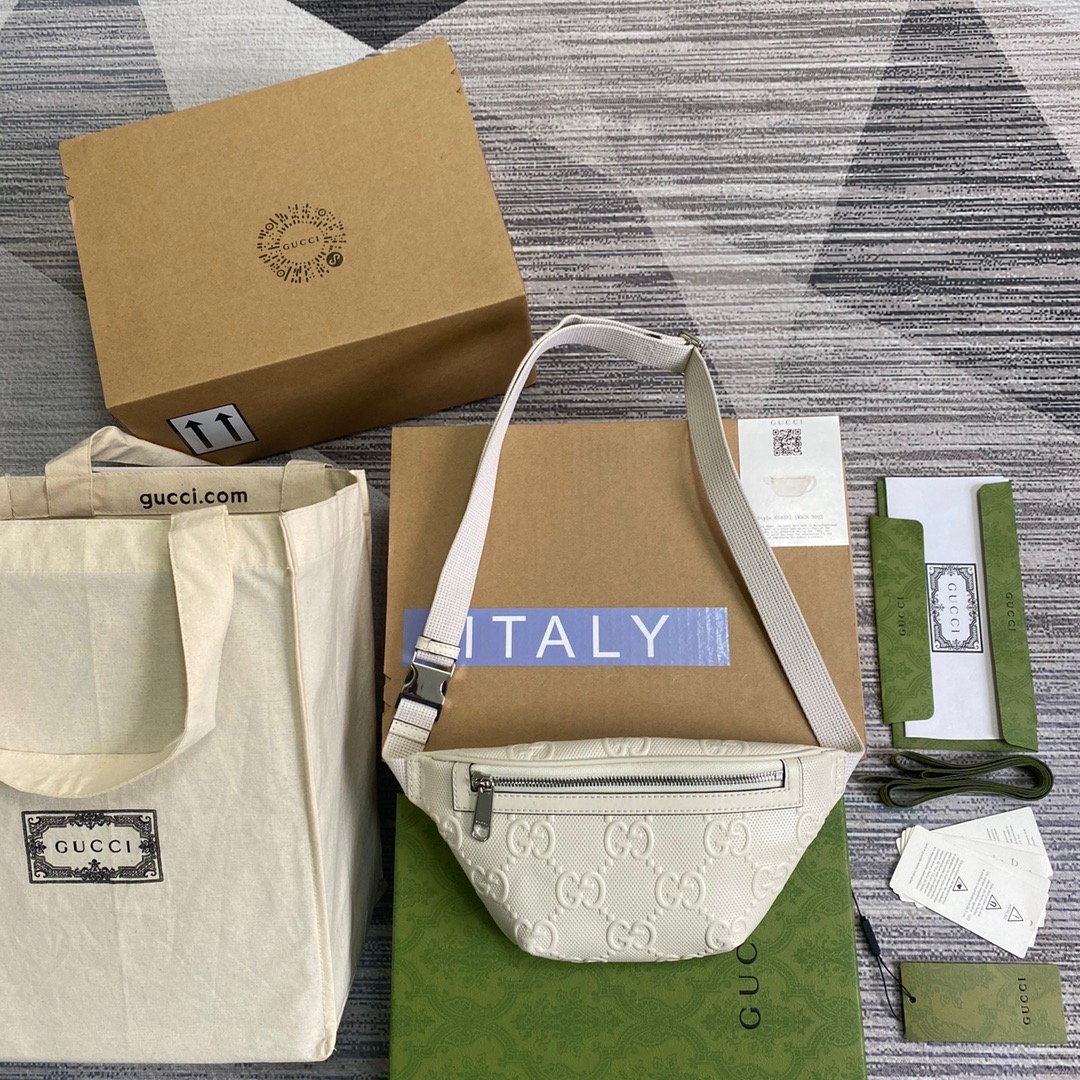 658582 GG embossed belt bag