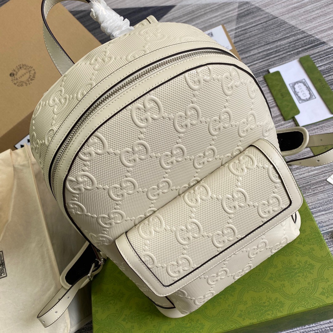 658579 GG embossed backpack