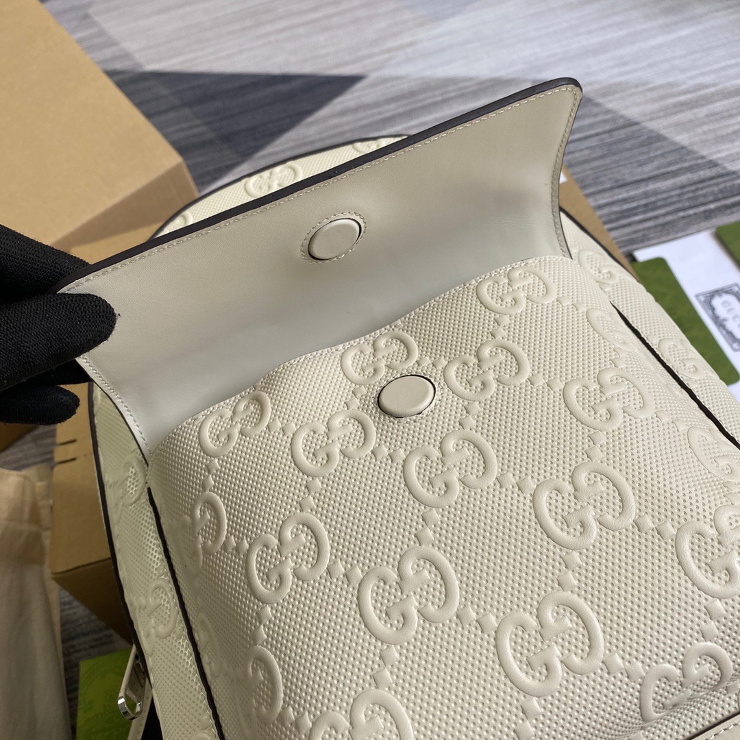 658579 GG embossed backpack