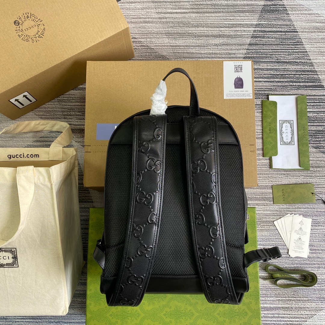 658579 GG embossed backpack