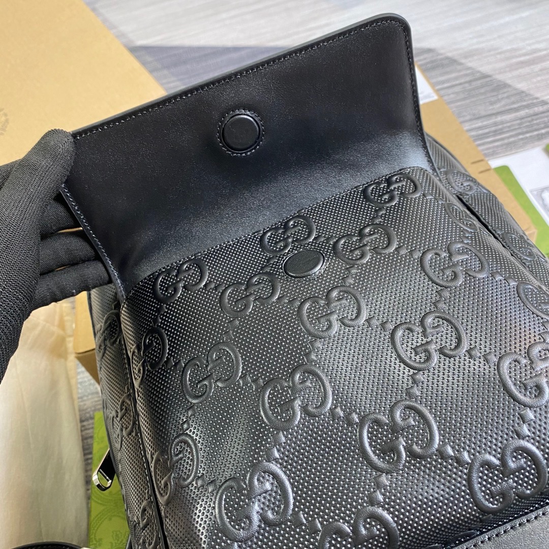 658579 GG embossed backpack