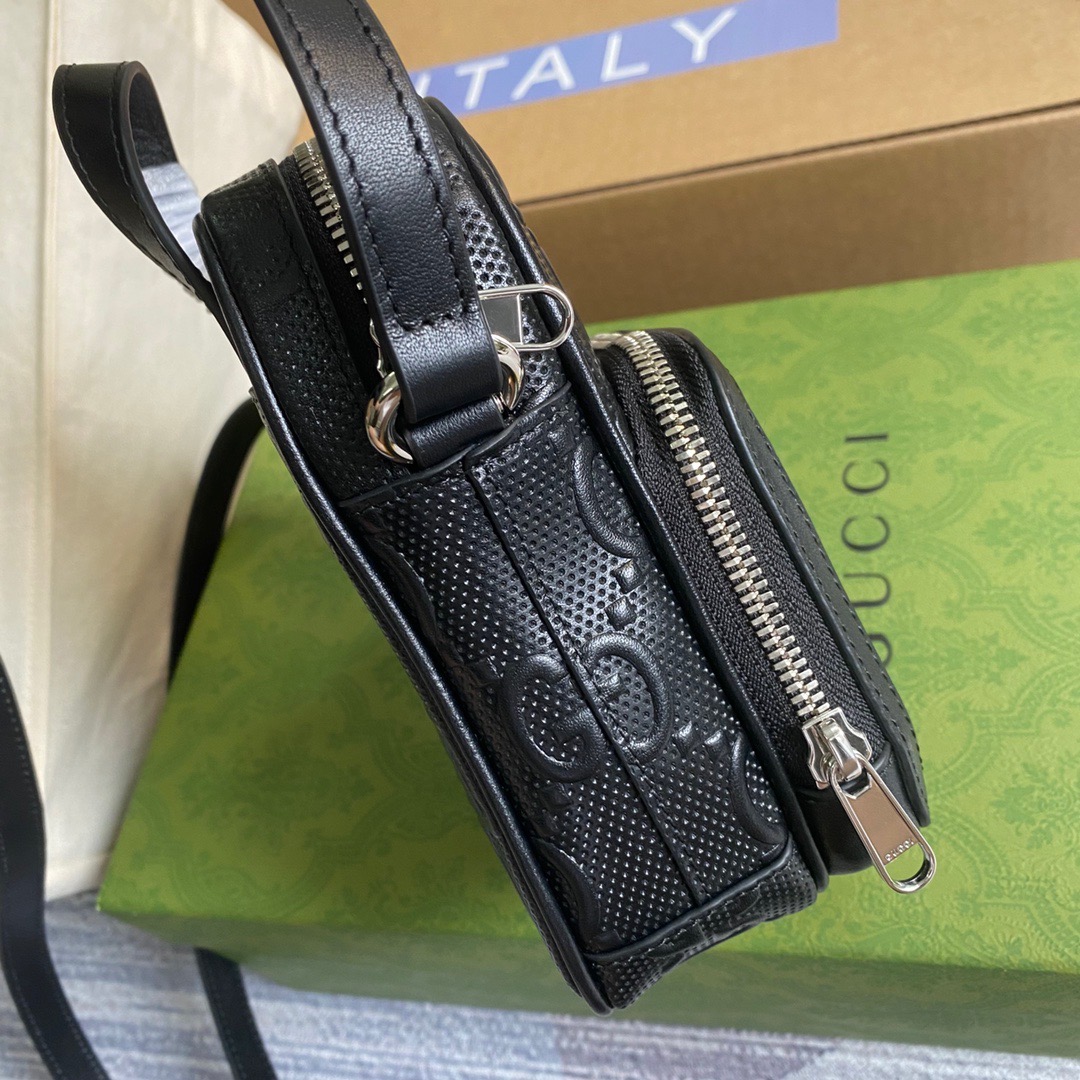 658553 GG embossed mini bag, Travel Bags for Women