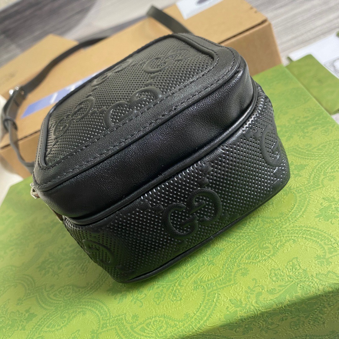 658553 GG embossed mini bag, Travel Bags for Women